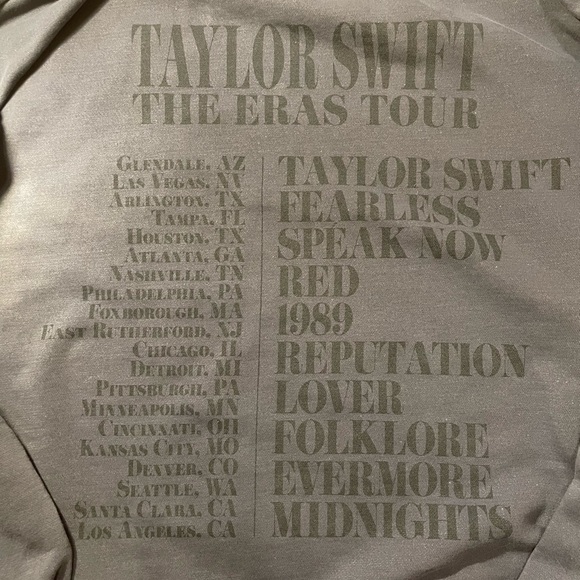 Authentic Taylor Swift The Eras Tour Official Merch Crewneck - Picture 5 of 7